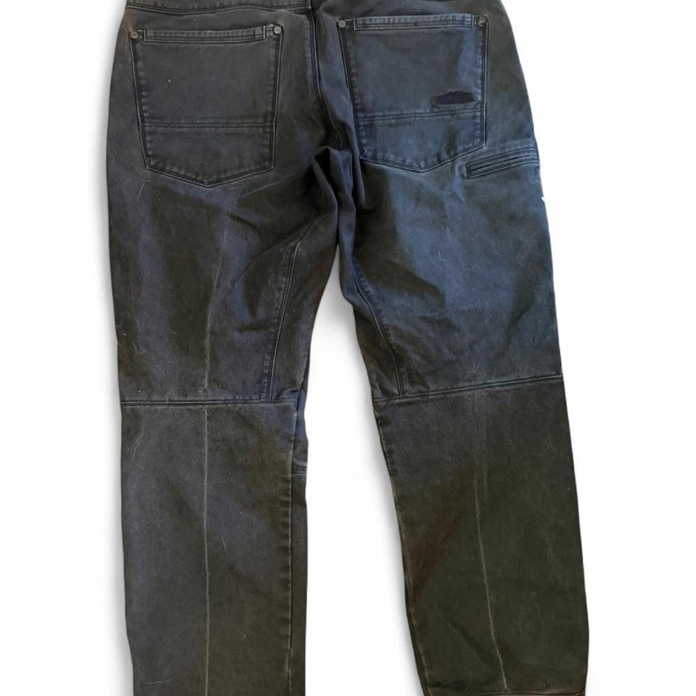 KÜHL Men's Black/green Denim Straight Regular Fit Jeans Button Zip Pockets 33x30